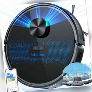 Lubluelu Saugroboter Wischfunktion mit Lasernavigation Staubsauger Kehrroboter
