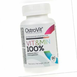 OstroVit 100% VIT&MIN Vitamine und Mineralien - 90 Tabletten