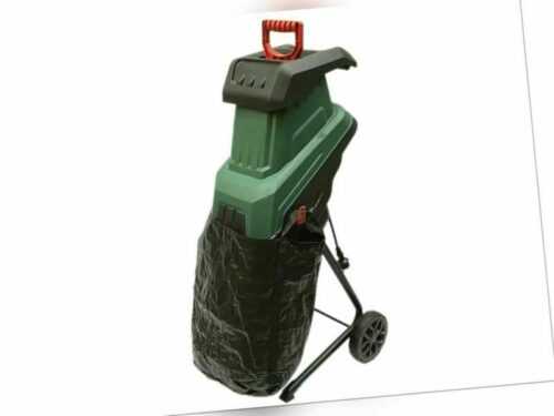 Elektro Häcksler 2400W Gartenhäcksler Schredder Fangsack Leisehäcksler PMH2400