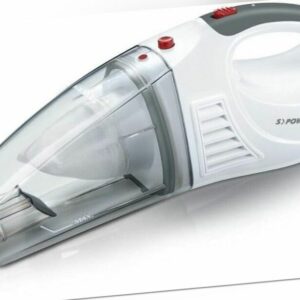 Severin Mini-, Akku- und Auto-Sauger HV 7144 S`Power Home & Car Weiss-Grau