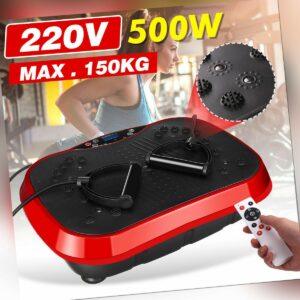220v 3D Vibrationsplatte Fitness Fläche Ganzkörper Trainingsgerät Rutschfest LCD