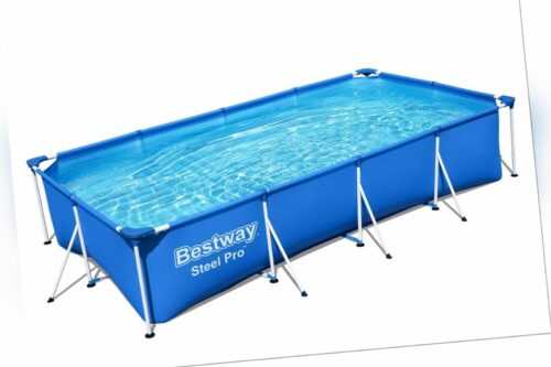 Bestway Swimmingpool 400x211x81cm STEEL Frame Pool PRO mit Metallrahmen 56405
