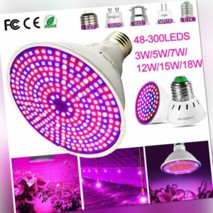 E27 GU10 E14 MR16 B22 LED Pflanzenlampe Pflanzenlicht Grow Licht Wachstumslampe