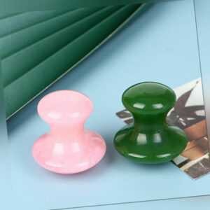 Mushroom Shape Jape Stone Gua Sha Massager Eye Face Jade Body Massage Tool|