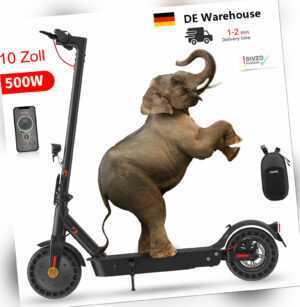 10 Zoll E-Scooter Straßenzulassung 500W Foldable Elektroroller 45 Km Endurance