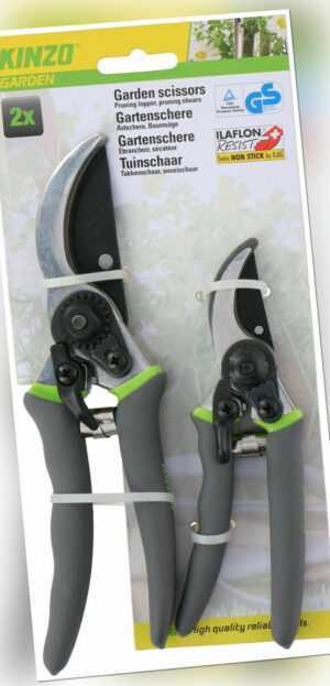2er Set Gartenscheren 21/16cm Rosenschere Astschere für Rosen Äste und Zweigen