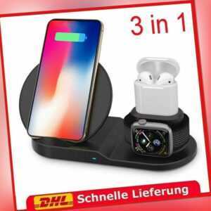 3In1 Wireless Charger Ladestation Ladegerät Für-Apple Watch Air Pods IPhone-14