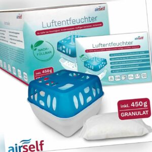 Airself Luftentfeuchter mit Granulat und Box - gegen Feuchtigkeit / Schimmel