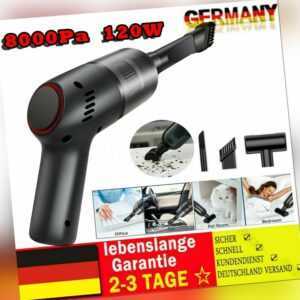 ~120W KABELLOS HANDSTAUBSAUGER STAUBSAUGER NASS&TROCKEN AKKU FÜR AUTO BÜRO HAUS~