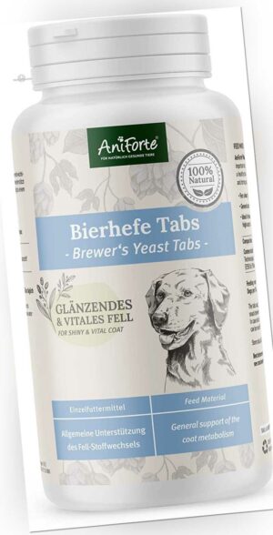 Bierhefe Hund Tabletten 500 Stück Vitamin B Für Hunde Mit Folsäure & Biotin