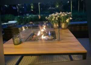 Garten Terrassen Gas Feuertisch Kamin Feuerstelle Tischfeuer, Feuer