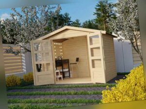 Gartenhaus Carlton 3 19 mm naturbelassen