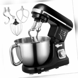 Küchenmaschine 1000W 5L Knetmaschine Rührmaschine Edelstahl Rührgerät Teig Mixer