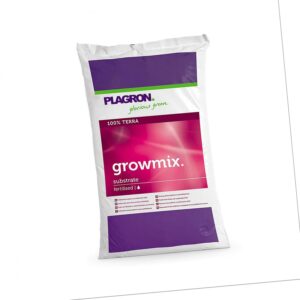 Plagron Grow Mix 50L  3 Wochen Vorgedüngt Blumenerde für Zimmerpflanzen Kräuter