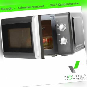 Privileg Mikrowelle 64111926, Mikrowelle, 20 l, schwarz, mit Auftaufunktion