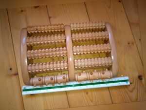 HELDSON Fußmassageroller Holz. Fussreflexzonen Massage. Ungenutzt
