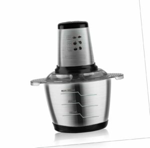 3L Fleischwolf Elektrischer Zerkleinerer Mixer Edelstahlbehälter Edelstahl