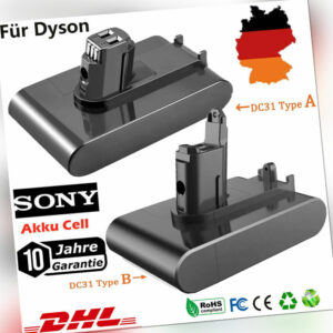 6400mAh Akku für Dyson DC45 DC44 Animal DC35 DC34 DC31 917083-01 Type A &Type B