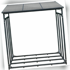 Brennholzregal 185x70x185cm ALU Kaminholzregal Holzstappelhilfe Kaminholzständer