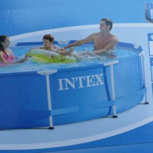 INTEX Familien Swimmingpool mit Metallrahmen 366 x 84 cm Pool inkl. Zubehör NEU!