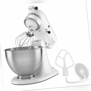 Original KitchenAid Küchenmaschine 5K45SSEWH CLASSIC in Weiss (Zustand: Neu)