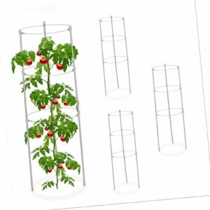 Rankhilfe 4er Set Rankgerüst Kletterhilfe 60 cm Tomatenturm Gurkenturm Rankturm