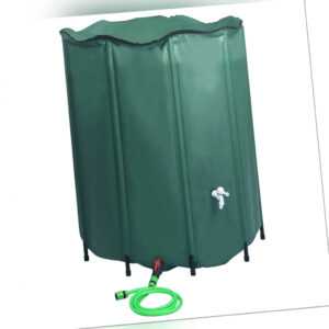 Regenwassertank Faltbar Hahn Regentonne Regenwasserfass 1000/1250/1500L