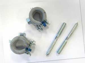 Rohrschelle 16mm mit Schalldämmung und Gewindestift