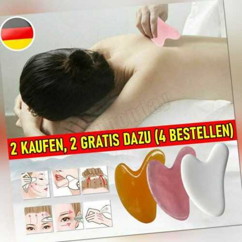 Gua Sha Behandlung Natürliche Jade Board Jadestein Massage Scraping Rosa◇Orange