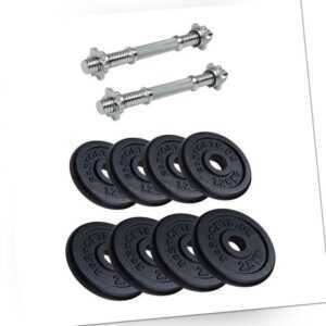 ScSPORTS® 20 kg Hantelset Kurzhanteln Kurzhantelset Hantelscheiben Guss 30 mm