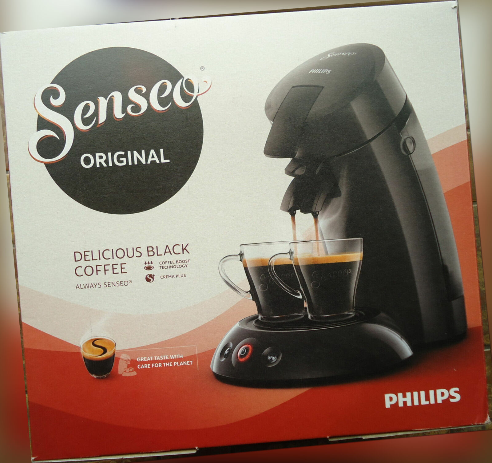 Kaffeepadmaschine  von Philips, Modell Senseo HD 6553/50 grau, neu & OVP
