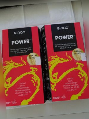 Qinao POWER 2 x 7 Dragees Brainfood für mehr Energie Kaffeebohnen NEU