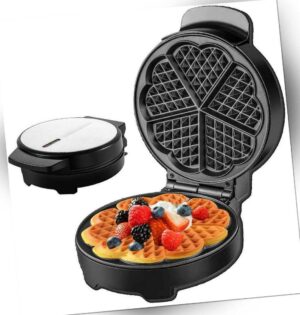 Waffeleisen Herzwaffeln Wafflemaker Waffelautomat Elektrogrill 1000 Watt