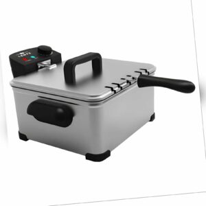 Fritteuse mit öl edelstahl 5 Liter Pommes fritieren 2000 Watt