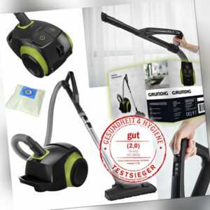 GRUNDIG Staubsauger Bodenstaubsauger mit Beutel 4l 800Watt HEPA E12 Filter Leise