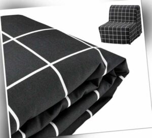 ✅ IKEA LYCKSELE Bezug für 1 Bettsofa schwarz weiss Neu OVP 605.313.36 ✅