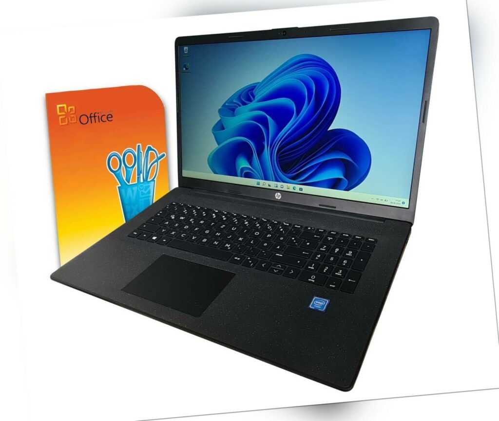 HP 17,3" Laptop ~ Intel ~ 4 x 2,6Ghz ~ 16GB ~ 1000GB ~ Win 11 + Office19~Top Set