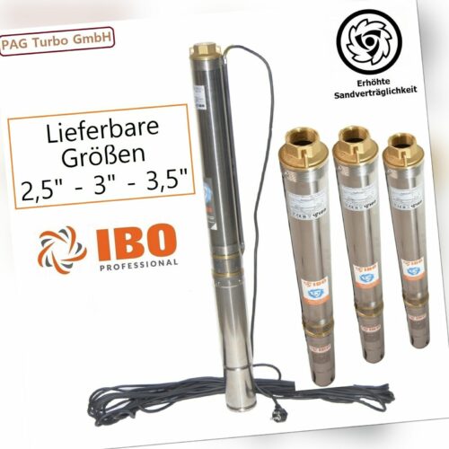 TOP - Tiefbrunnenpumpe 3,5" 89 mm 6300 l/h 6,3 bis 13 bar sandresistent bis 5%