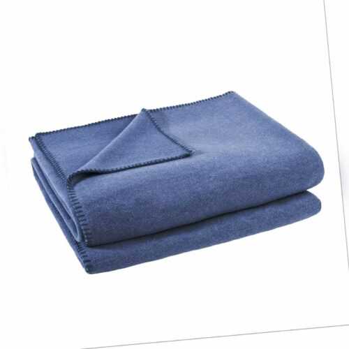 Zoeppritz Soft-Fleece Kuschel Decke 160x200cm col.540 indigo blau