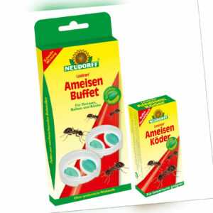 Neudorff Loxiran Ameisen Buffet + Ameisenköder - Ameisengift Refill Köderdosen