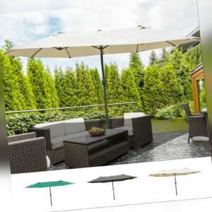Outsunny Sonnenschirm mit Schirmständer Gartenschirm Doppel 460x270cm
