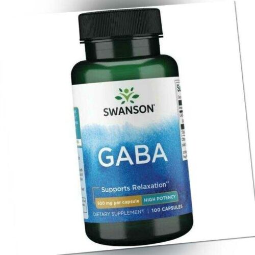 Swanson, Gaba, 500mg, 100 Kapseln - Blitzversand