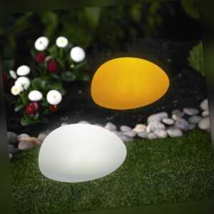 LED Solar Kugel Gartenkugel 20cm Leuchte Farbwechsel RGB LK15 Lampe 2er Set