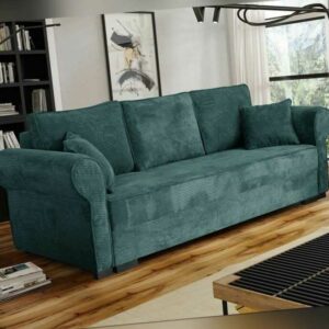 Sofa Olimpia Cord Schlaffunktion Polstersofa Bettkasten Modern Wohnzimmer