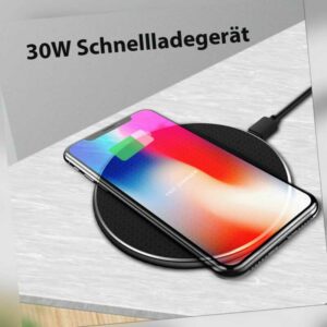 Wireless Qi Ladegerät Ladestation Induktive QI Charger Kabellos iPhone Samsung