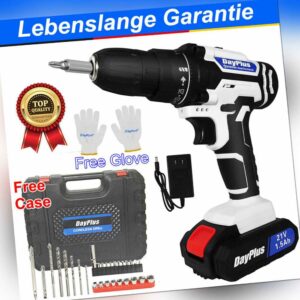 21V Akkuschrauber Set Schlagbohrschrauber Bohrmaschine mit 1 - 2 Akkus Ladegerät