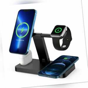 4in1 Wireless Charger Ladestation Für Apple Watch Ultra/8 iPhone 14Pro Max 13 12