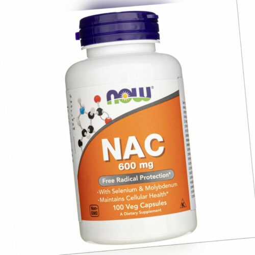 Now Foods NAC N-Acetyl Cystein 600 mg 100 Kapseln