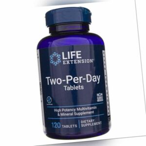 Life Extension Two per Day Multivitamin, 120 Tabletten