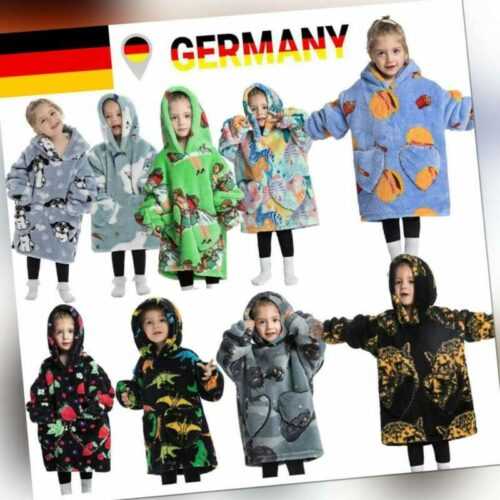 Übergroße Kinder Hoodie Decke Plüsch Warme Sweatshirt Pullover